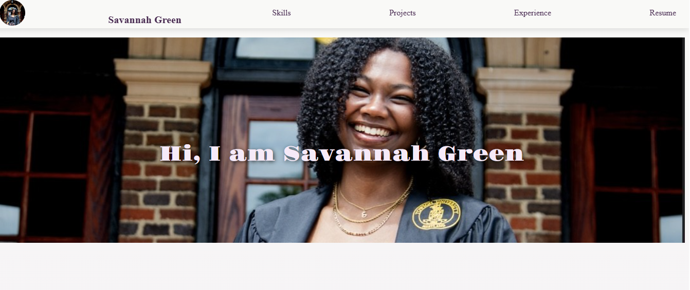 Personal Website Screenshot